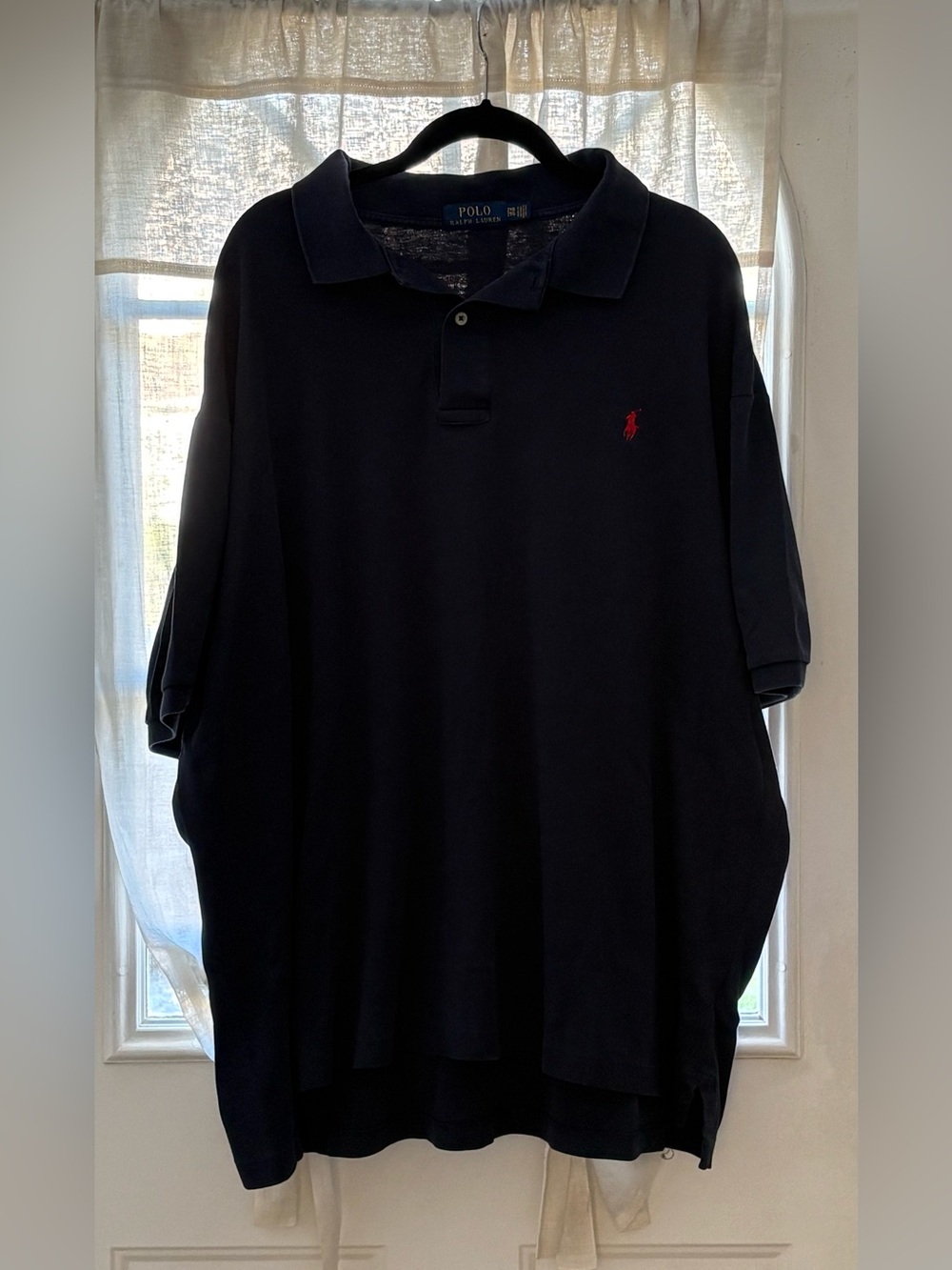 Polo Ralph Lauren Men's Navy Blue Cotton Mesh Polo Shirt Size 2XB Big & Tall